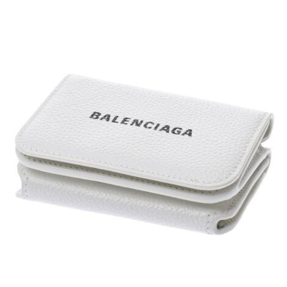 BALENCIAGA Mini Wallet White Calf Trifold Un - Picture 3 of 12